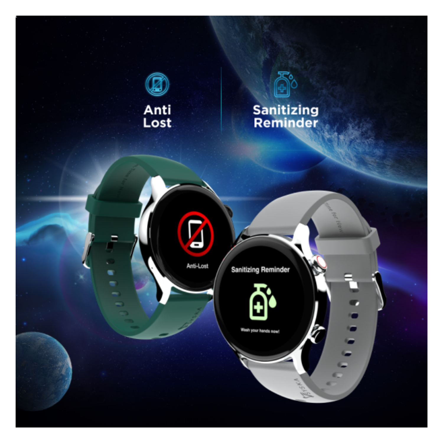 Buy Syska SW300 POLAR Smartwatch (Cloud Grey) Online at Best Price